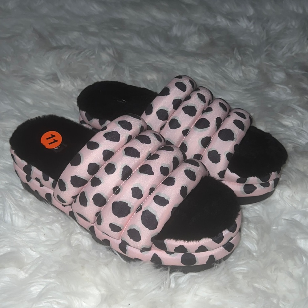 New Ugg Maxi Slide Cheetah Print